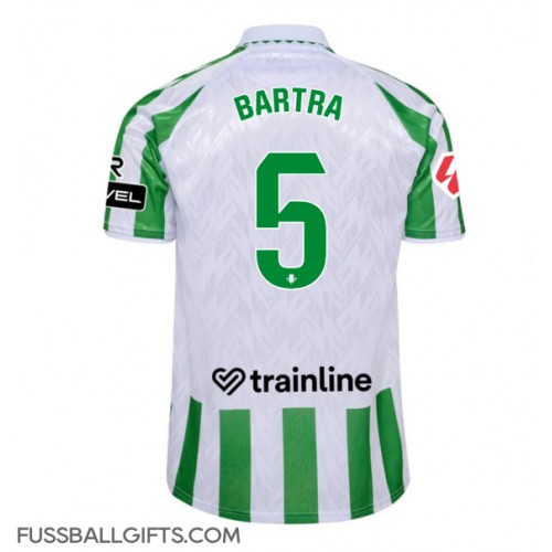 Real Betis Marc Bartra #5 Fußballbekleidung Heimtrikot 2024-25 Kurzarm